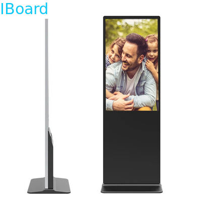 Δωρεάν στάσιμη ψηφιακή σήμανση με φωτεινότητα 500-2500 nits και οθόνη LCD 16,7 εκατομμυρίων χρωμάτων για διαφημίσεις σε εσωτερικούς χώρους