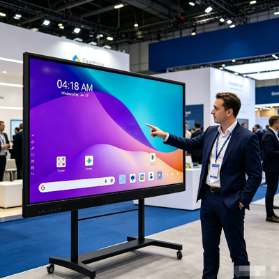 Διαδραστικές επίπεδες οθόνες Android 16 με πιστοποίηση Google EDLA 65/75/86/98 ιντσών από το iBoard