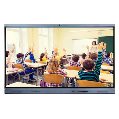 75» NFC έχτισε διαλογικό whiteboard κεκλεισμένων των θυρών & mic το διαλογικό επίπεδης οθόνης 4K για την τάξη Business&